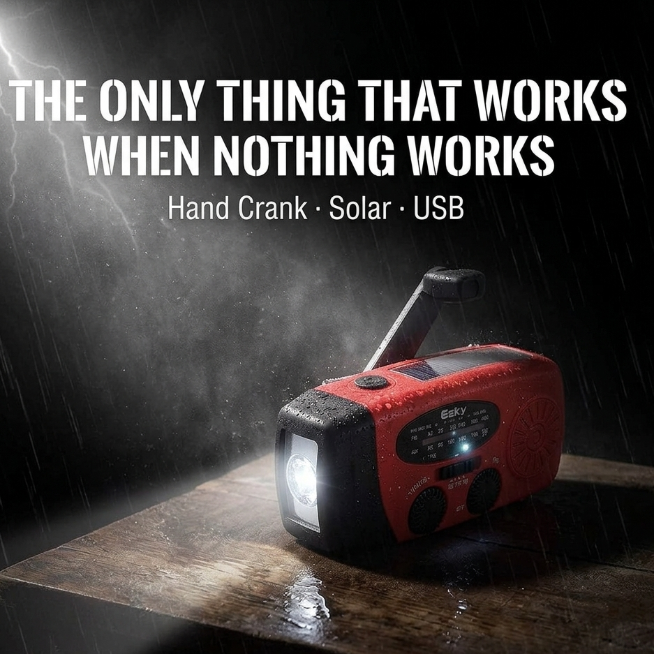 Crank & Calm™ Radio — The Only Thing That Works When Nothing Does